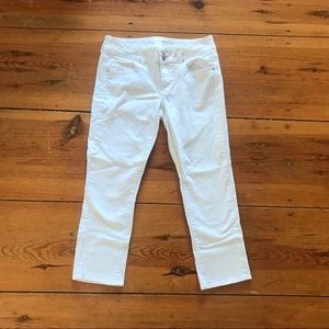 White American Eagle Crop Jeans